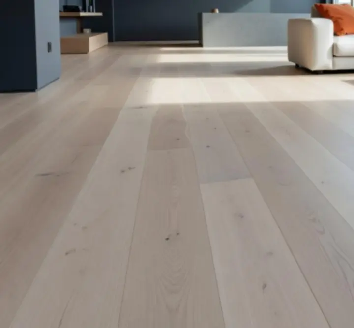 Elegantna instalacja podłogi w salonie